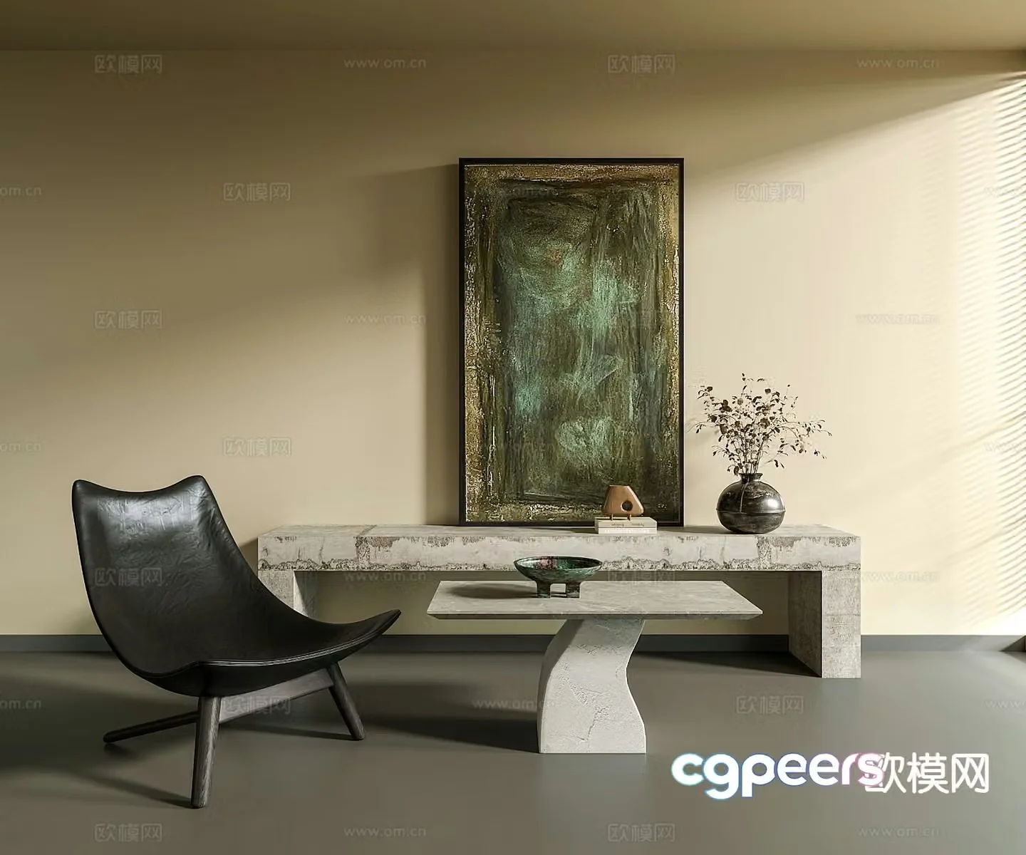 Modern lounge chair 3d model