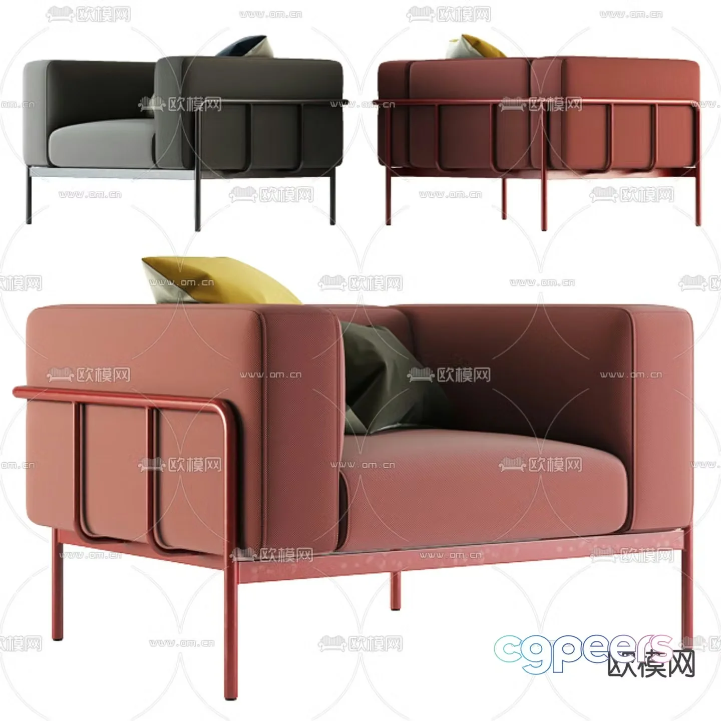 Cache sofa 3d model