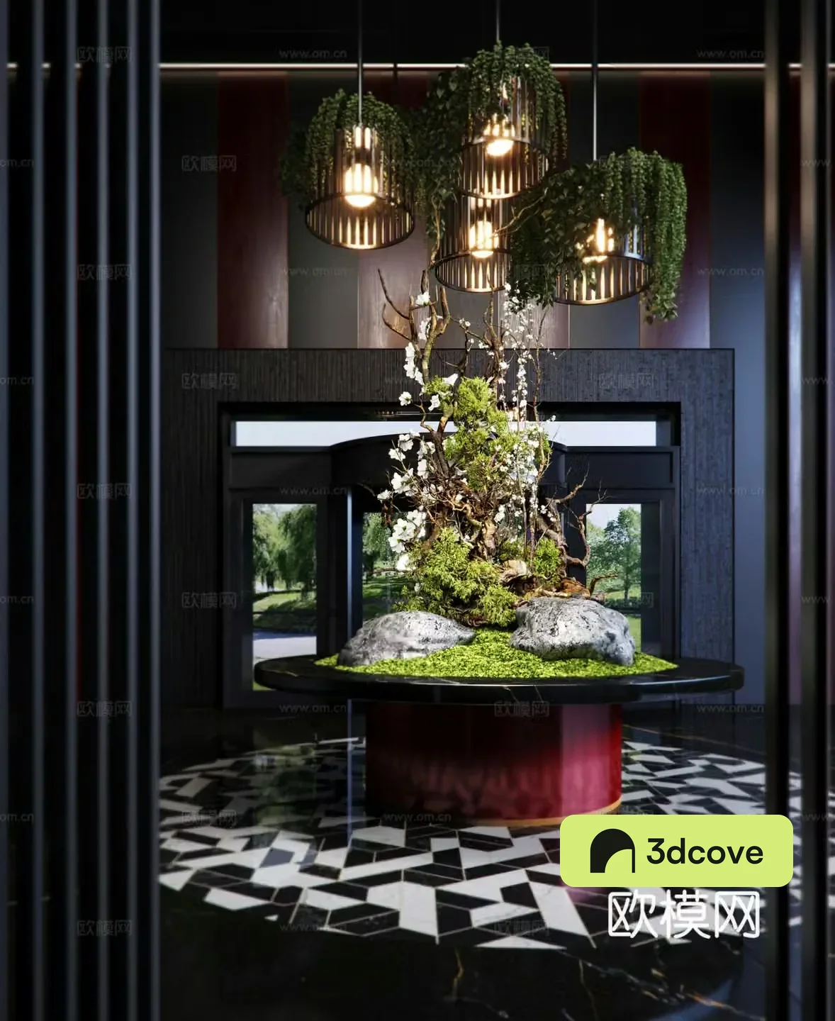 Modern hotel hall