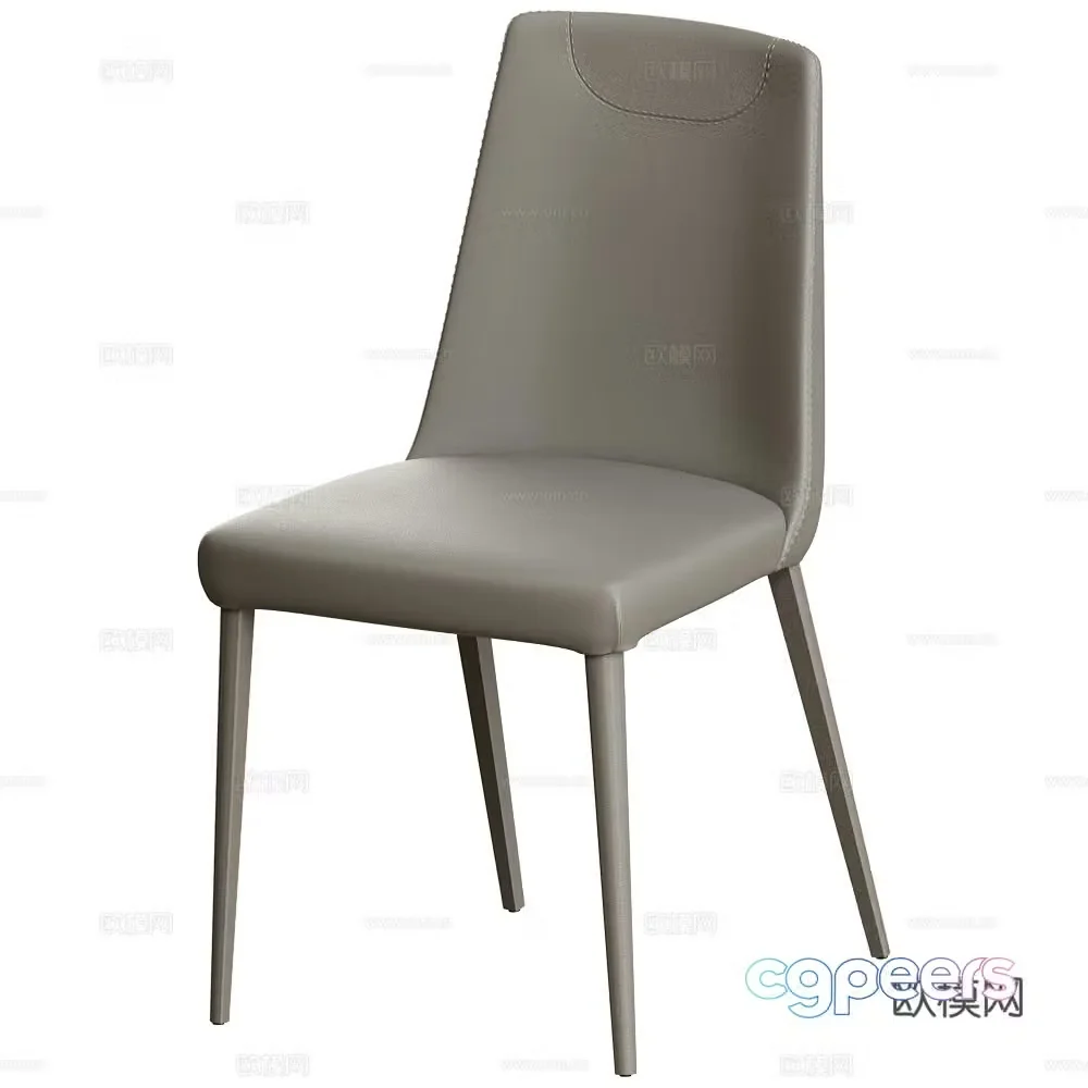 Italian chair dining chair single chair 3d model