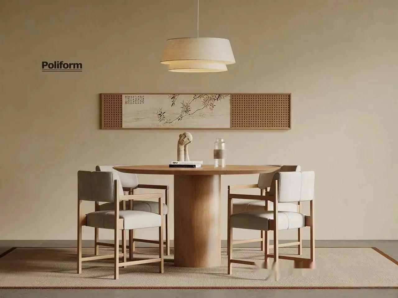 A Modern Dining Room 3D Model – 12500 – VRAY Render