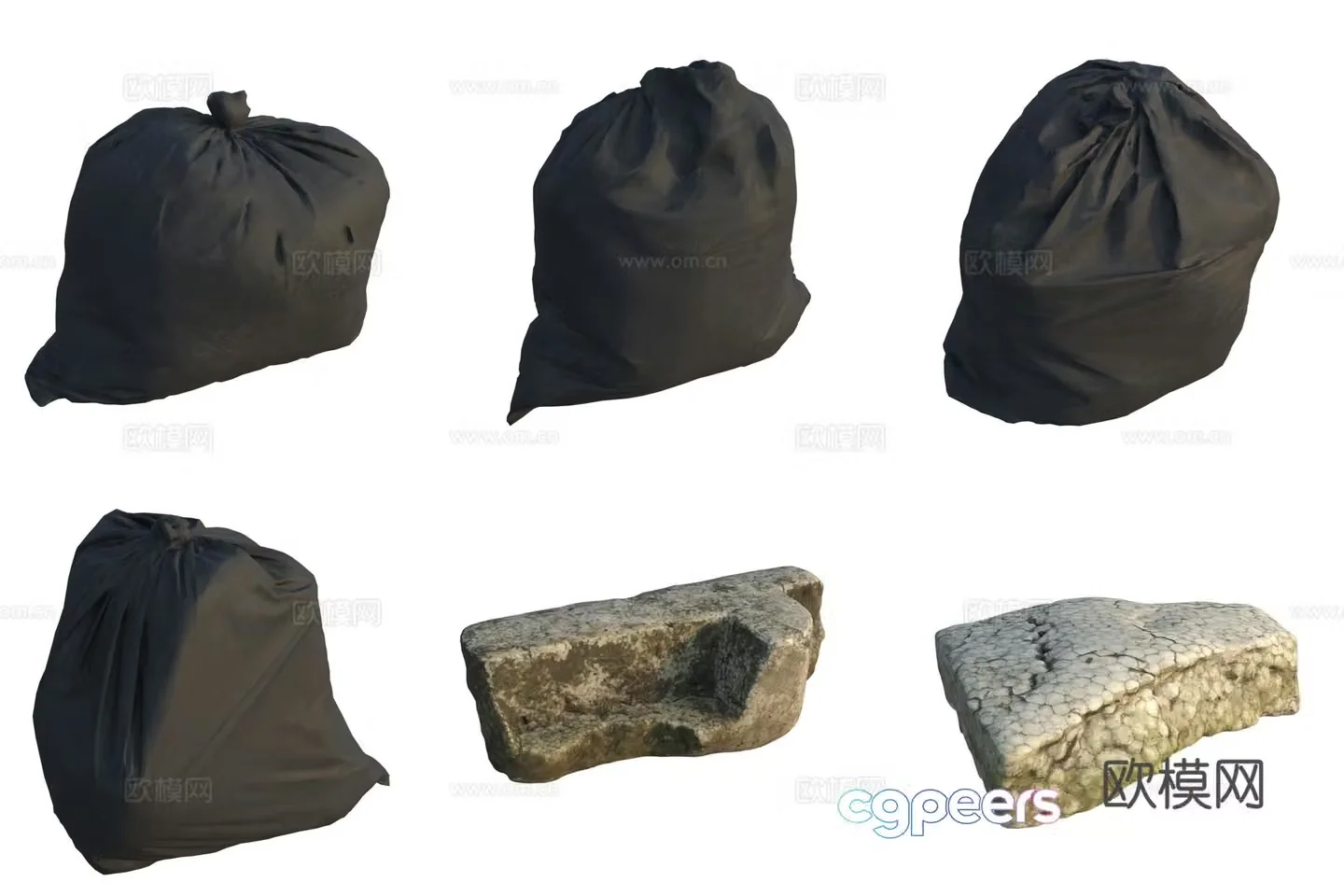 Garbage bag 3d model