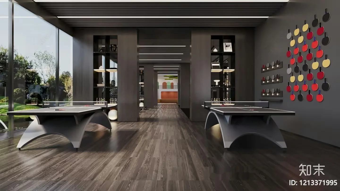 Modern Game Room 3D Model – 11265 – VRAY Render