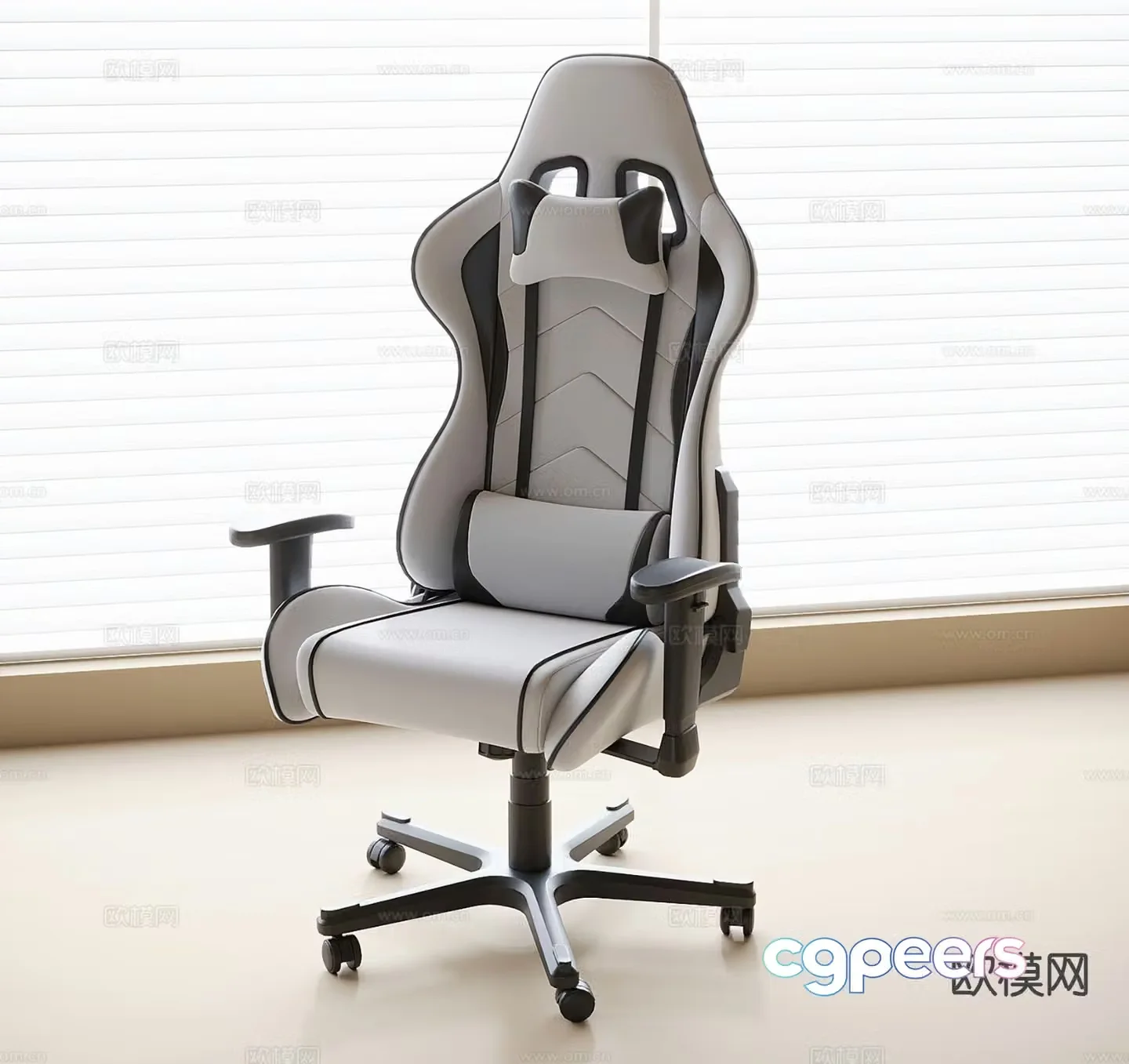 Modern office chair gaming chair computer chair ergonomic chair 3D model