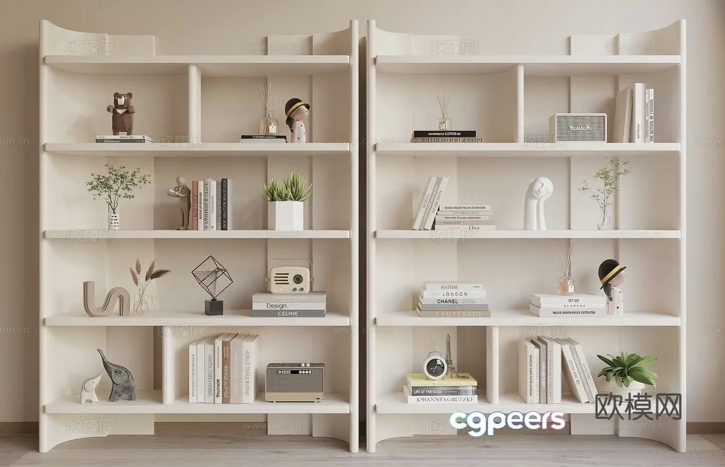 Modern shelf 3D model