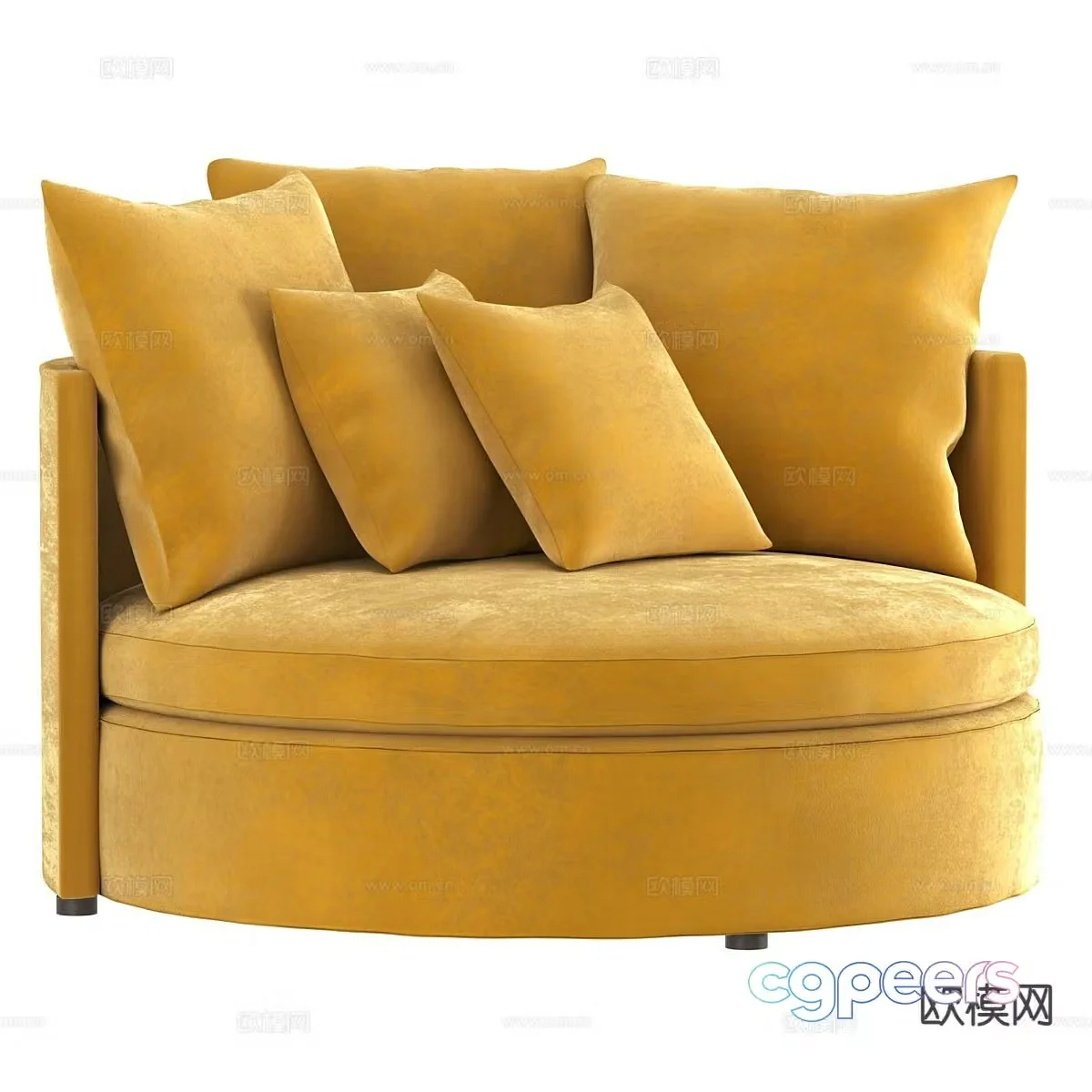 Single sofa leisure sofa 3d model