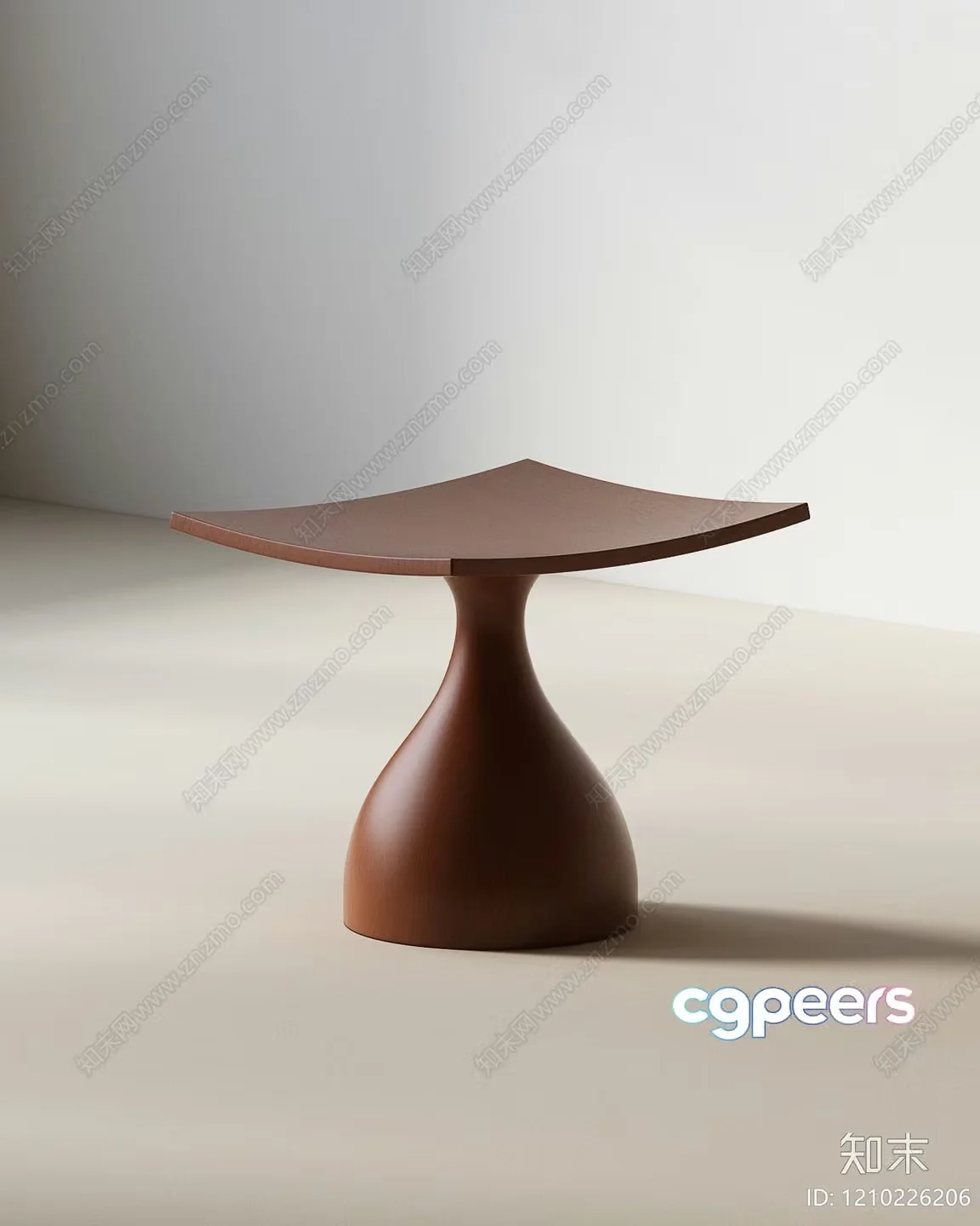 Simple Wooden Table 3D Model – 23067 – VRAY Render