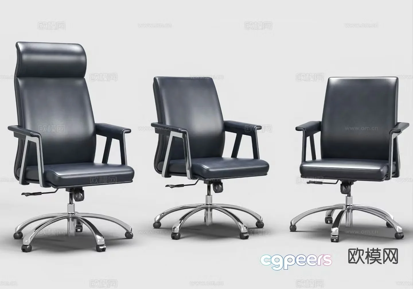 Modern office chair boss chair 3d model