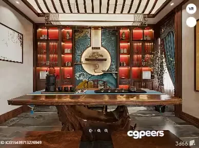 Modern Living Room 3D Model – 394 – VRAY Render