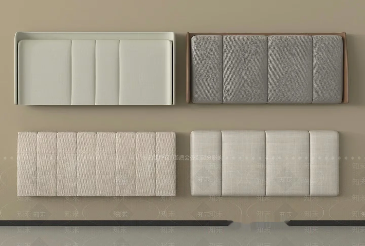 Modern Beige Wall Decor 3D Model – 11245 – VRAY Render