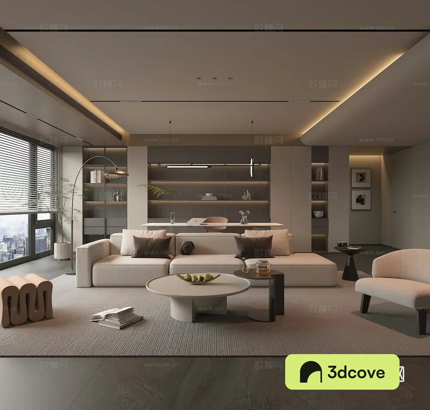 Modern living room 3d model