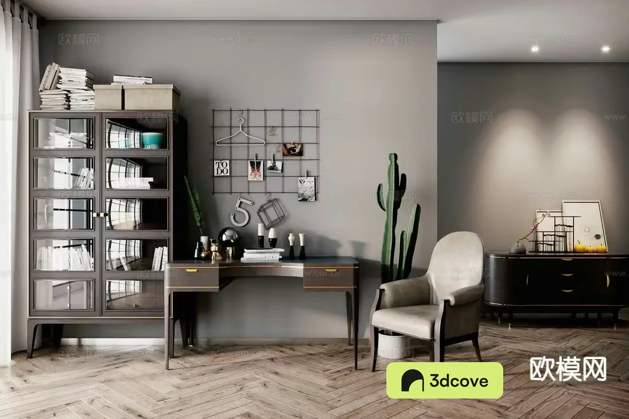 New Chinese style study