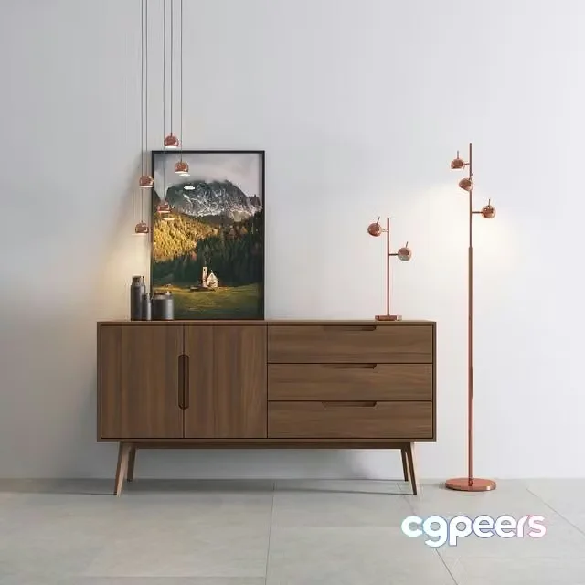 3ds Max Free – Austin Floor Lamp