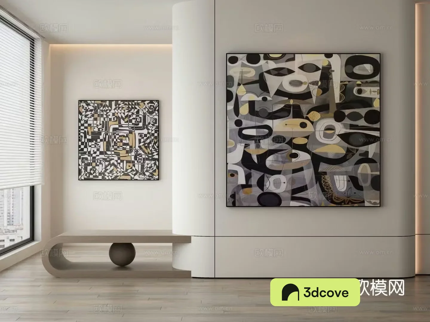 Modern texture painting decorative painting