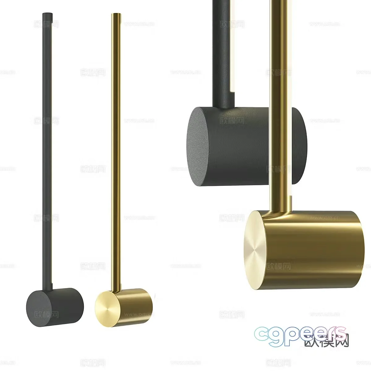 Modern simple wall lamp wall lamp simple wall lamp light luxury wall lamp decorative wall lamp strip wall lamp 3d model
