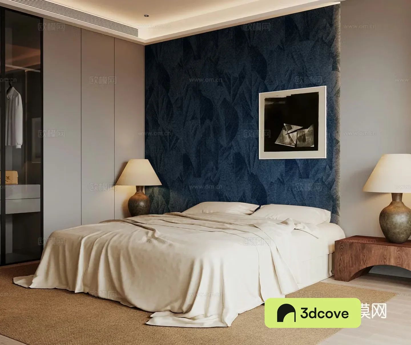 Modern double bed