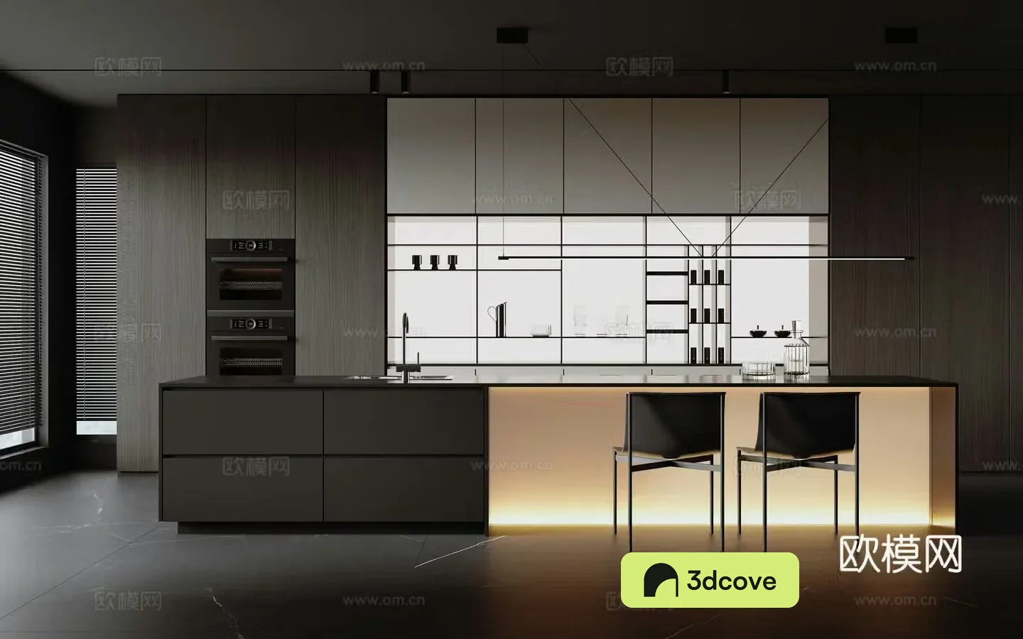 Modern Italian open kitchen
