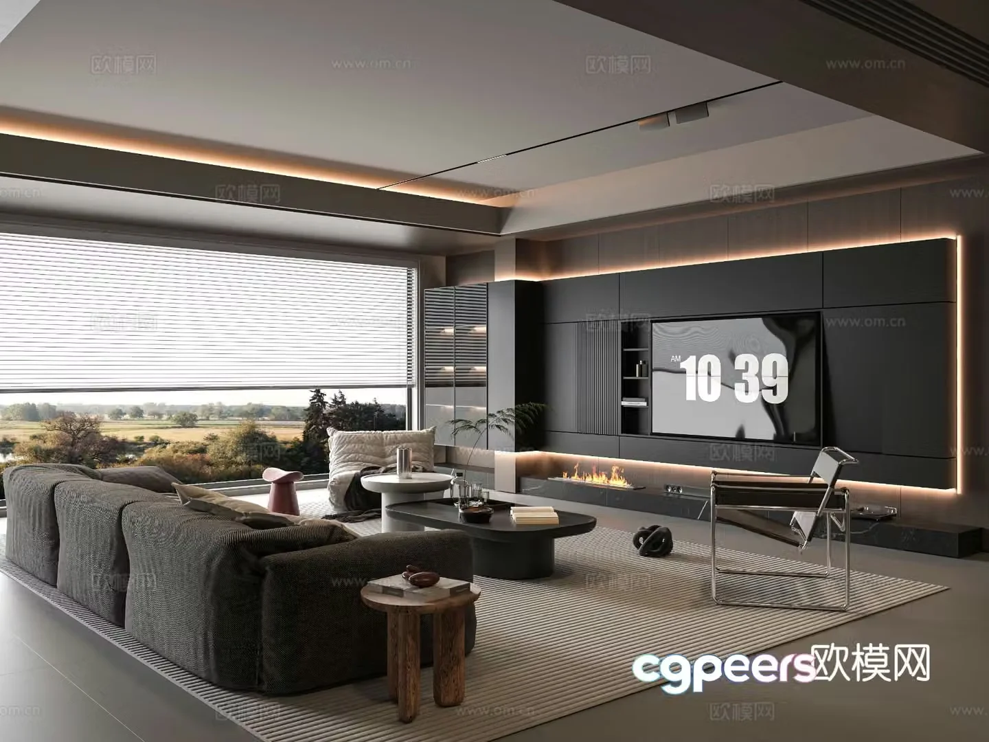 Italian living room 3d model