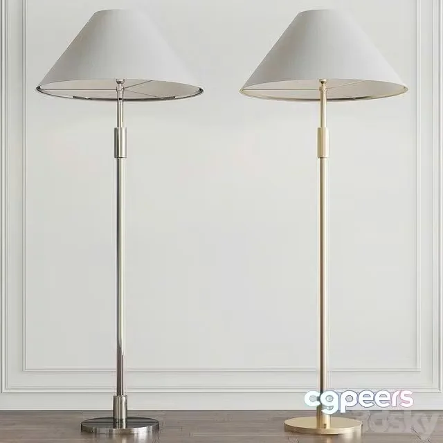 3ds Max Free – Robert Polished Nickel Light Floor Lamp by Ralph Lauren