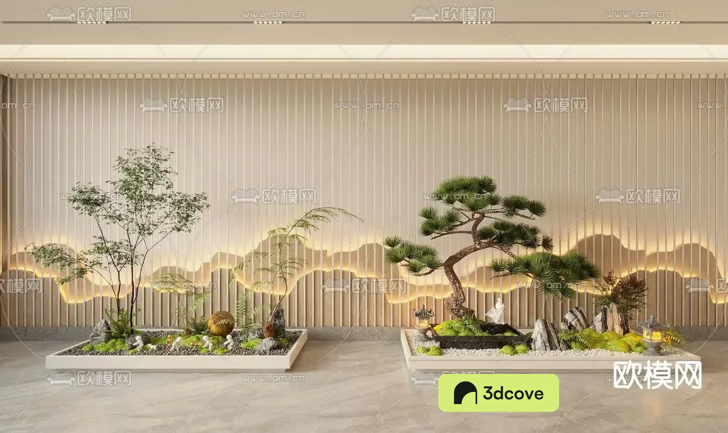 New Chinese style interior landscape