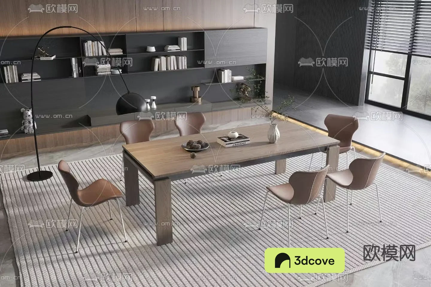 B&B Italia dining table and chairs