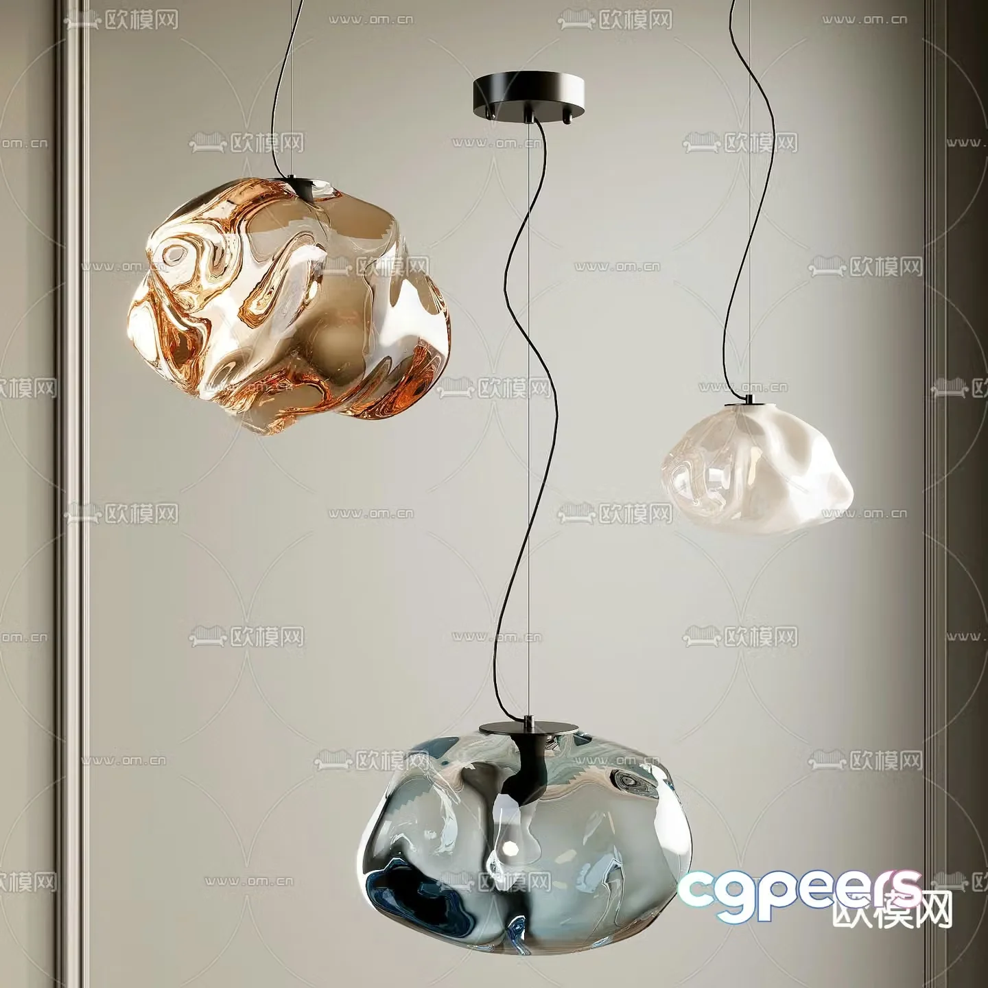modern chandelier art chandelier decorative chandelier 3d model