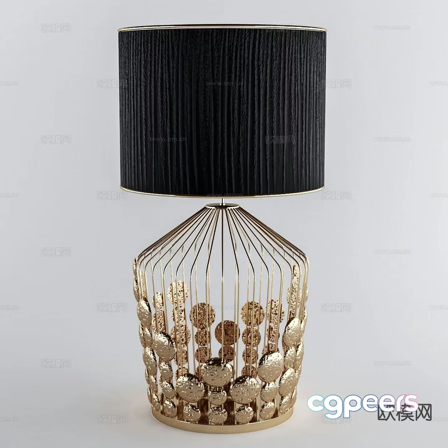 Light luxury table lamp 3D model