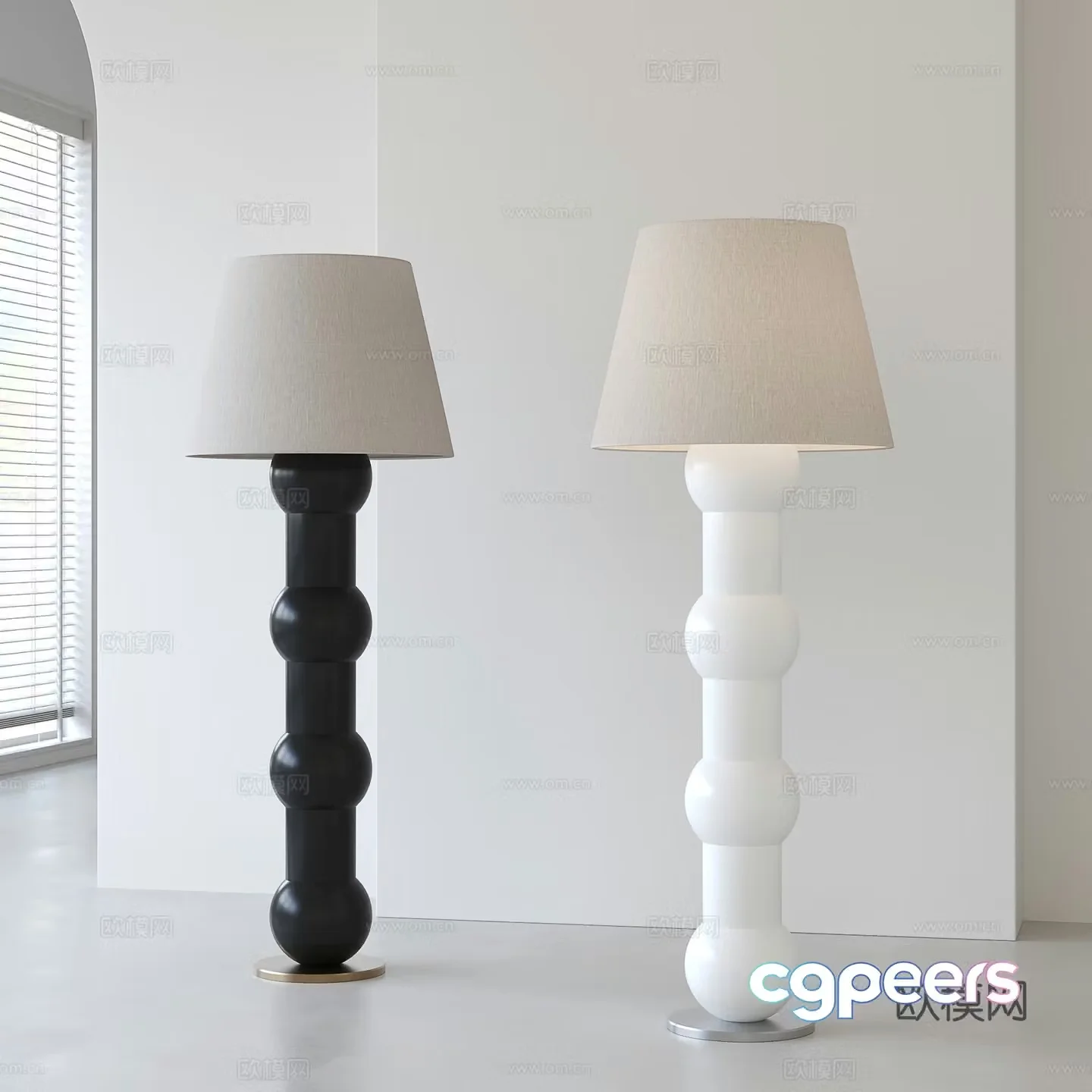 Wasabi simple floor lamp 3d model