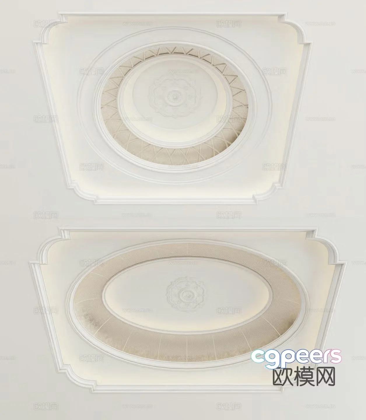 European style ceiling 3D model