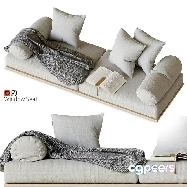 3ds Max Free – Window seat and cushions