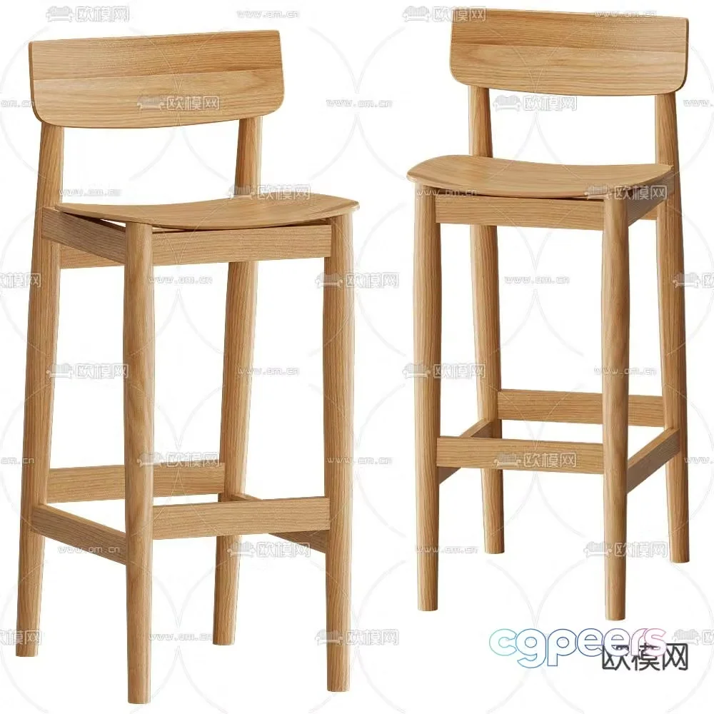 Yaratam bar stool bar stool high stool 3d model