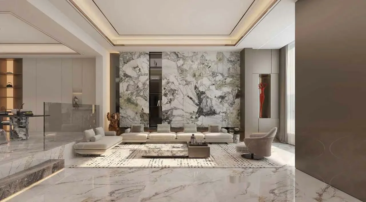 Modern Living Room 3D Model – 19476 – VRAY Render