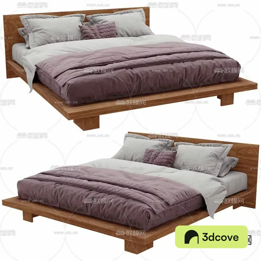 Modern double bed