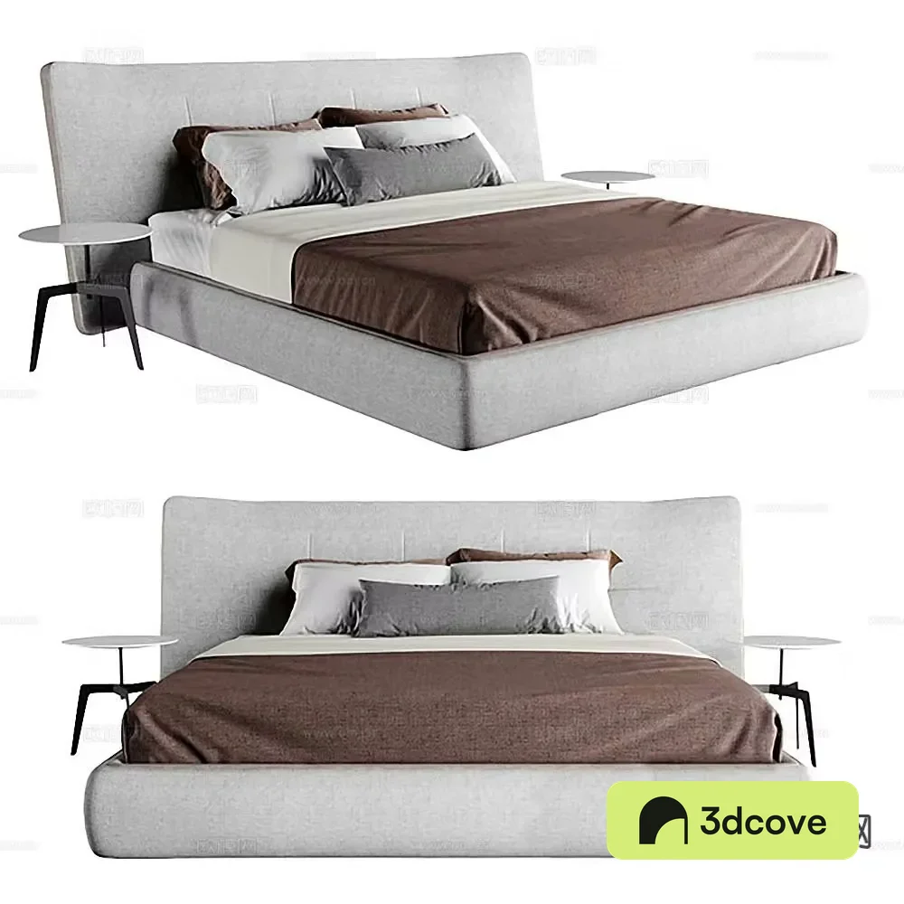 Minimalist double bed
