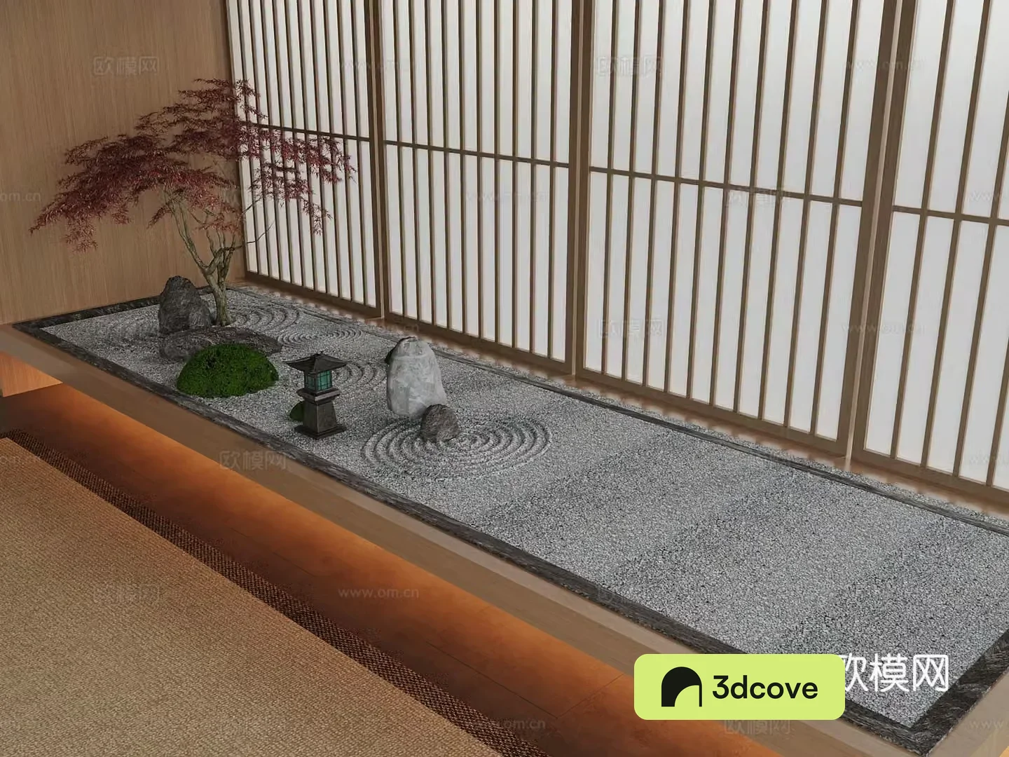 New Chinese style interior landscape Song style interior sketch