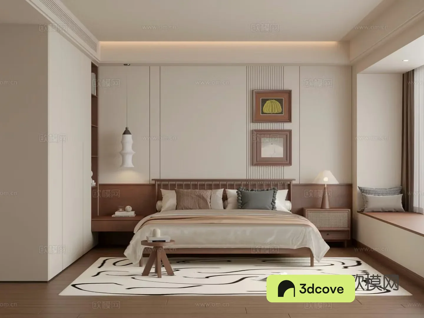 Wasabi Bedroom 3D Model