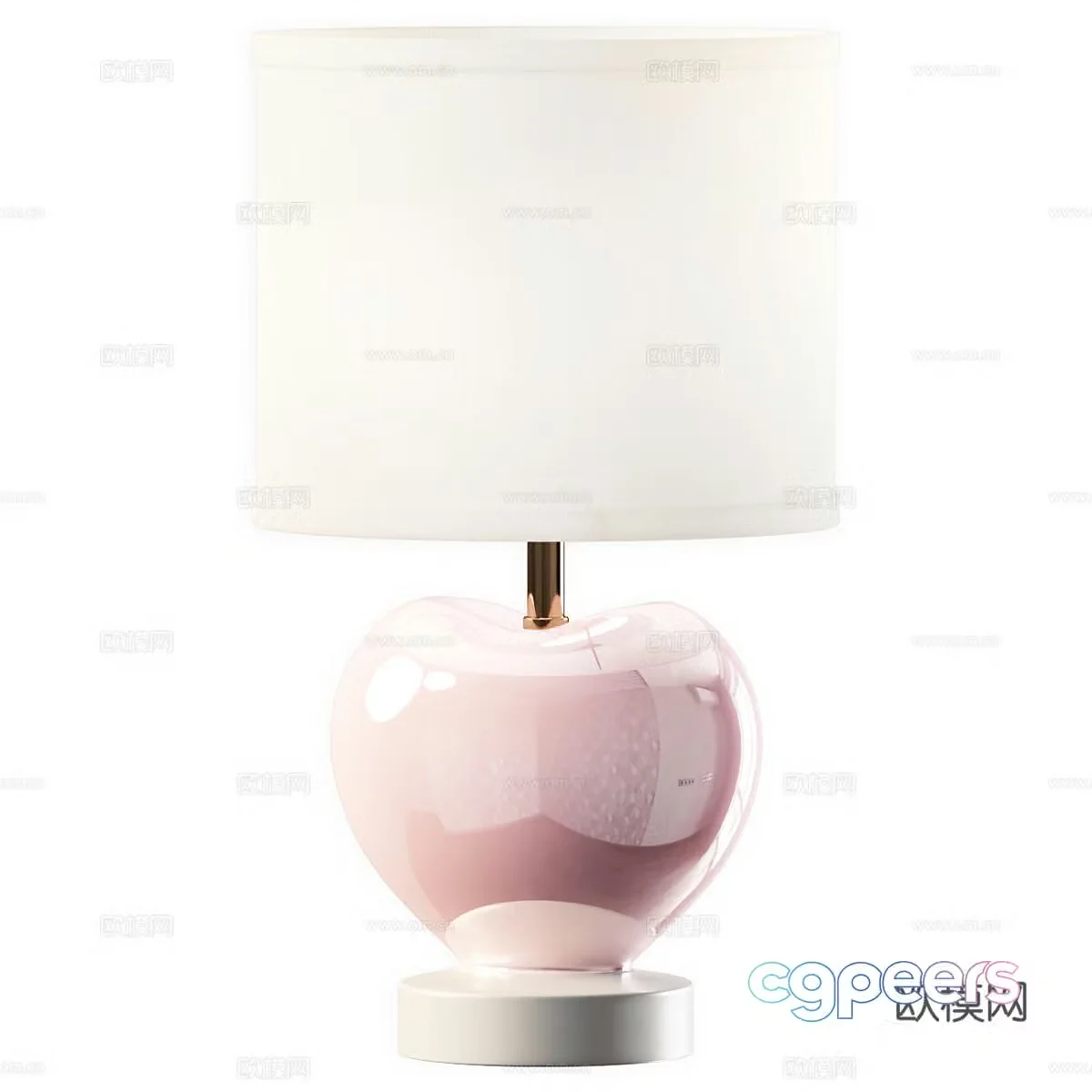 Simple table lamp bedroom table lamp 3d model