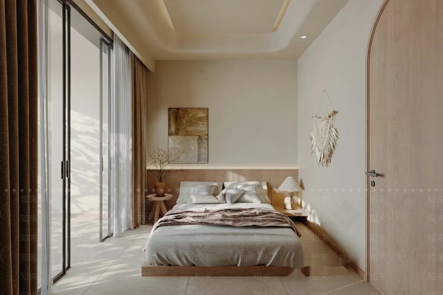 Cozy Bedroom 3D Model – 20745 – VRAY Render