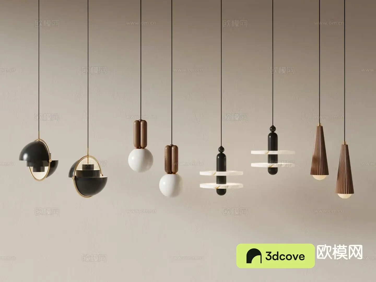 Simple small chandelier