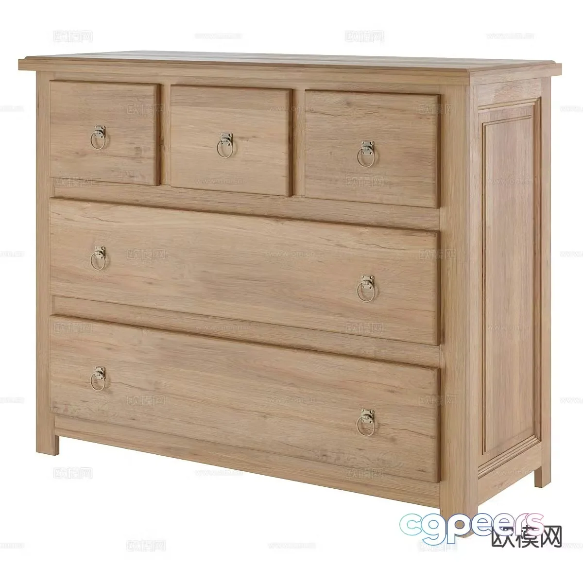 Nordic entryway cabinet 3d model