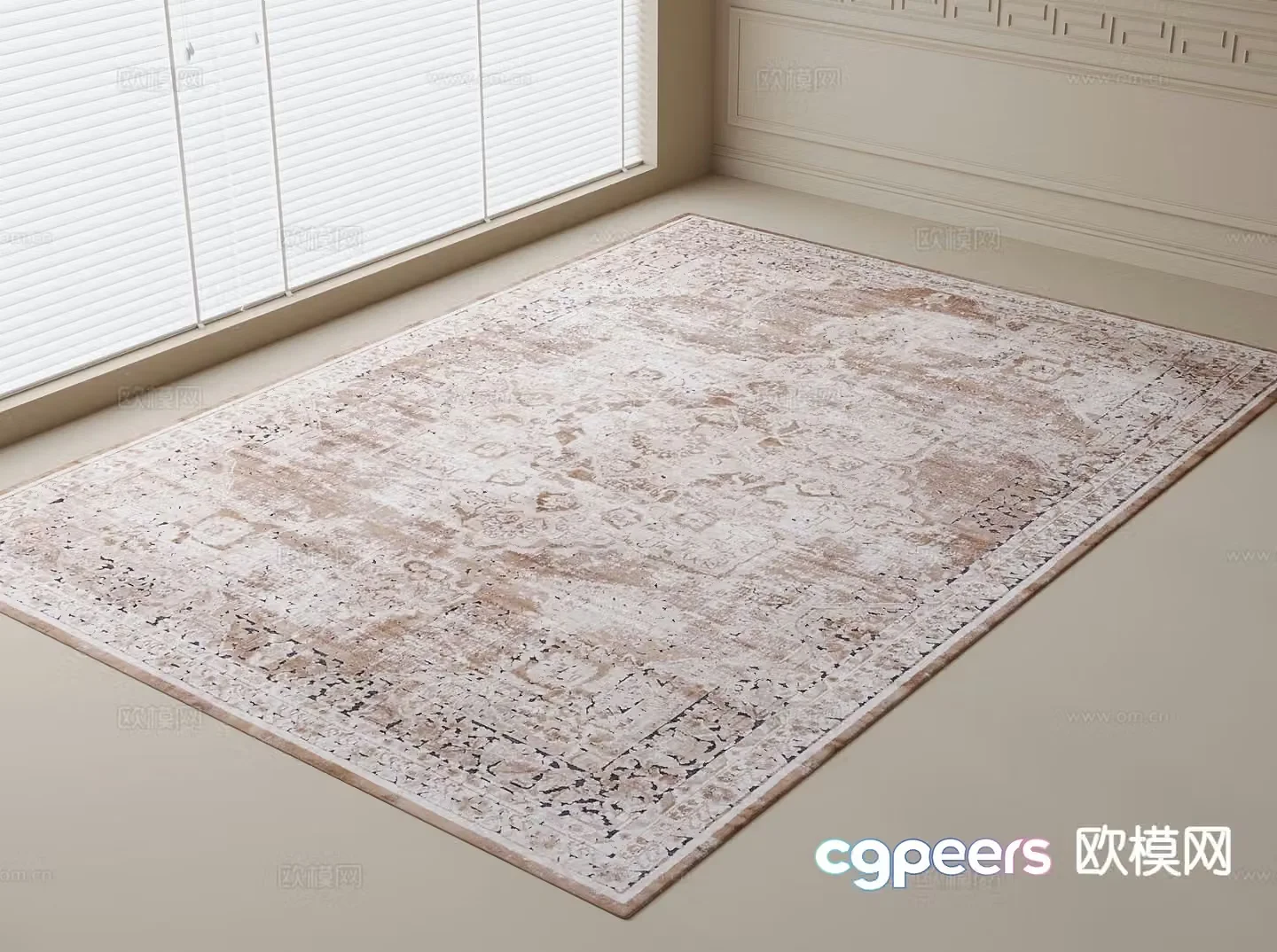 American carpet 3d model