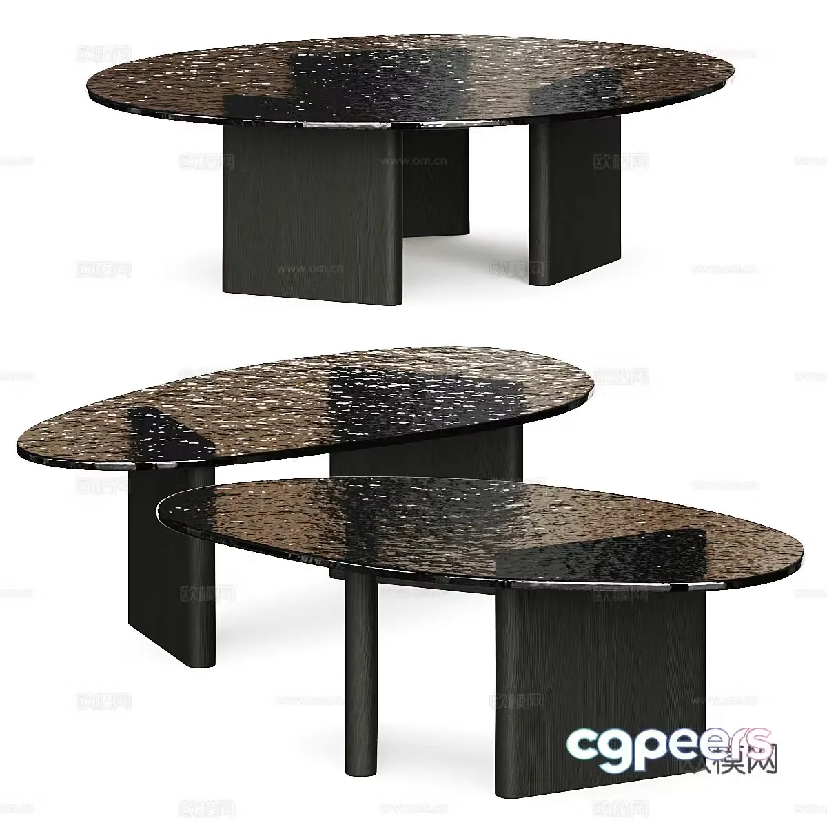 Modern mother-child coffee table 3d model