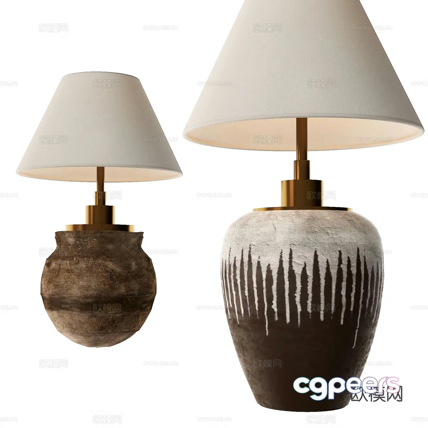Wabi Sabi desk lamp art desk lamp 3d model