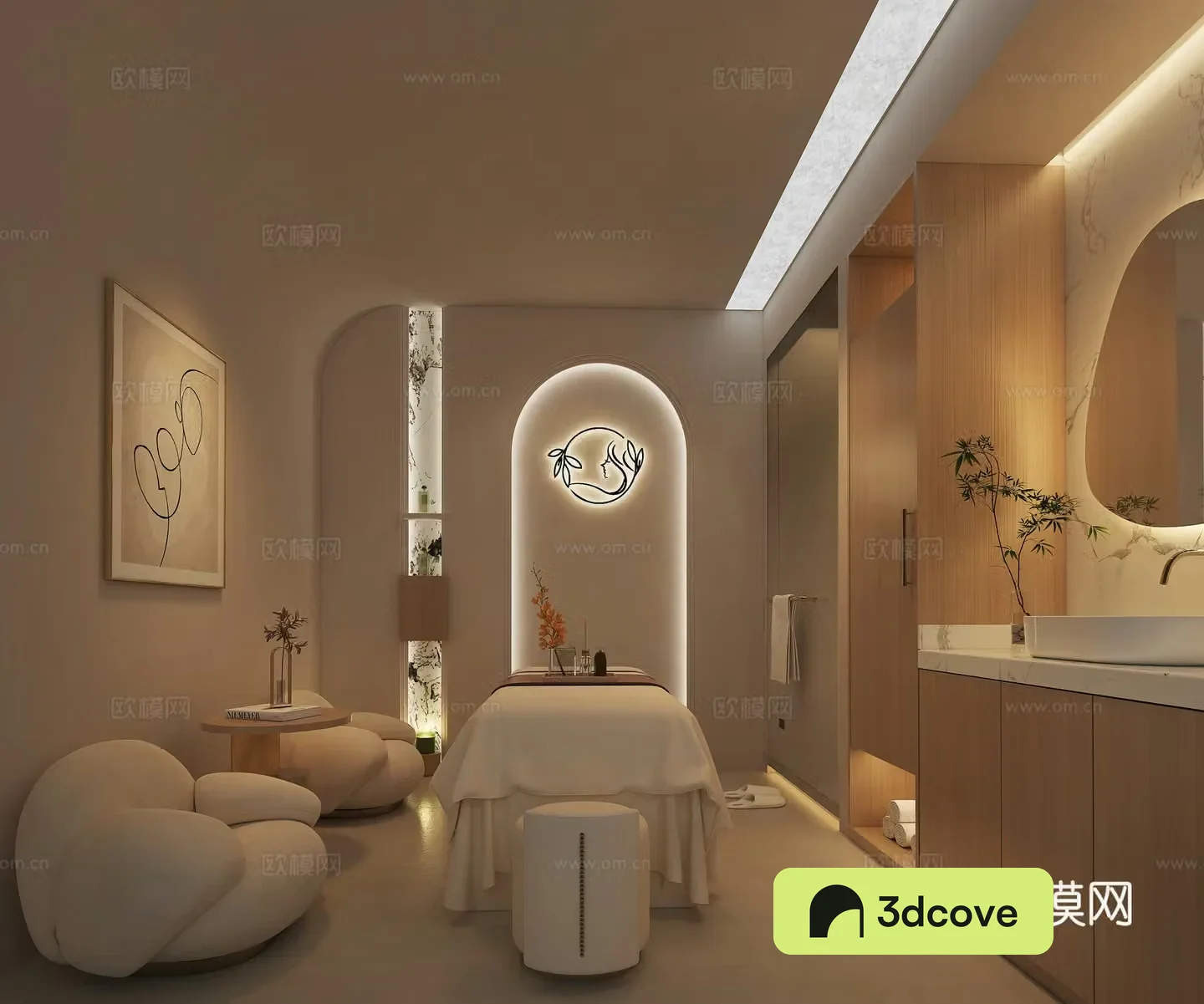Modern beauty salon private room beauty salon spa beauty salon rest area
