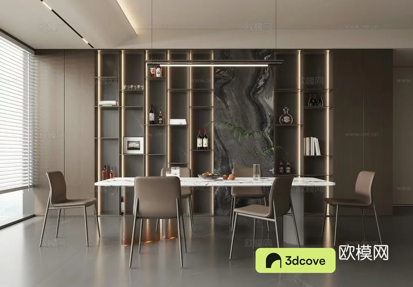 Modern light luxury restaurant