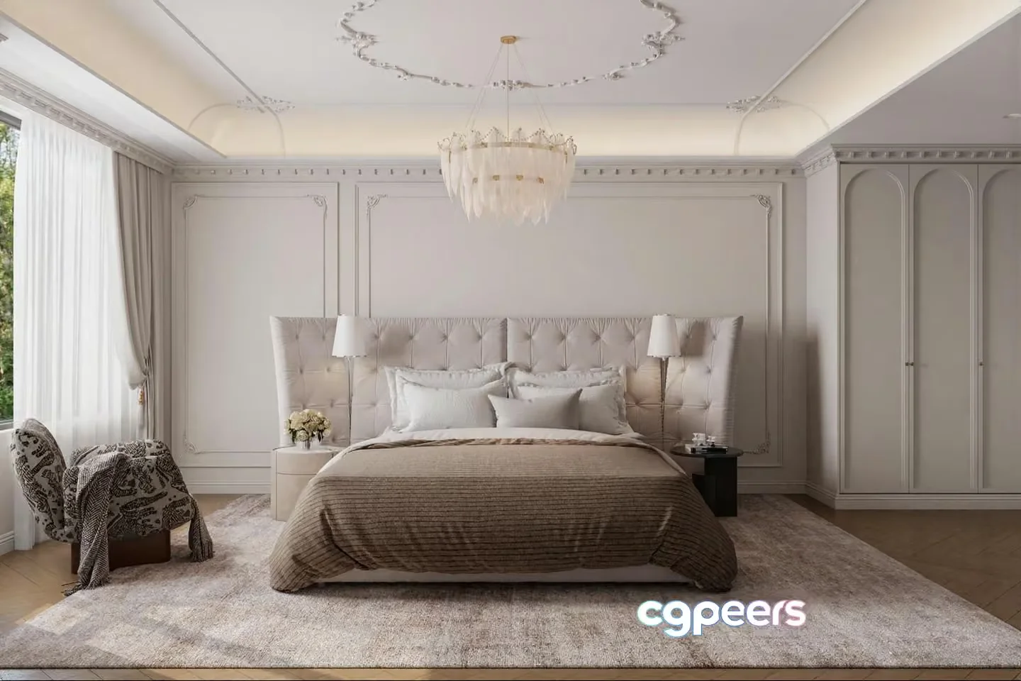 Cozy Bedroom 3D Model – 13538 – CORONA Render