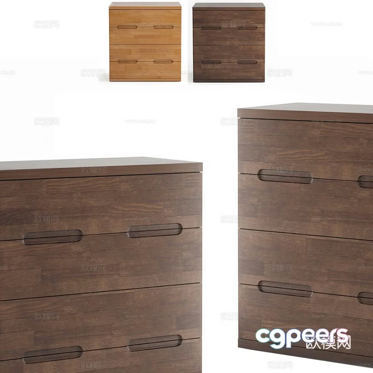 Nordic simple decorative cabinet decorative cabinet side cabinet simple decorative cabinet wooden side cabinet 3D model