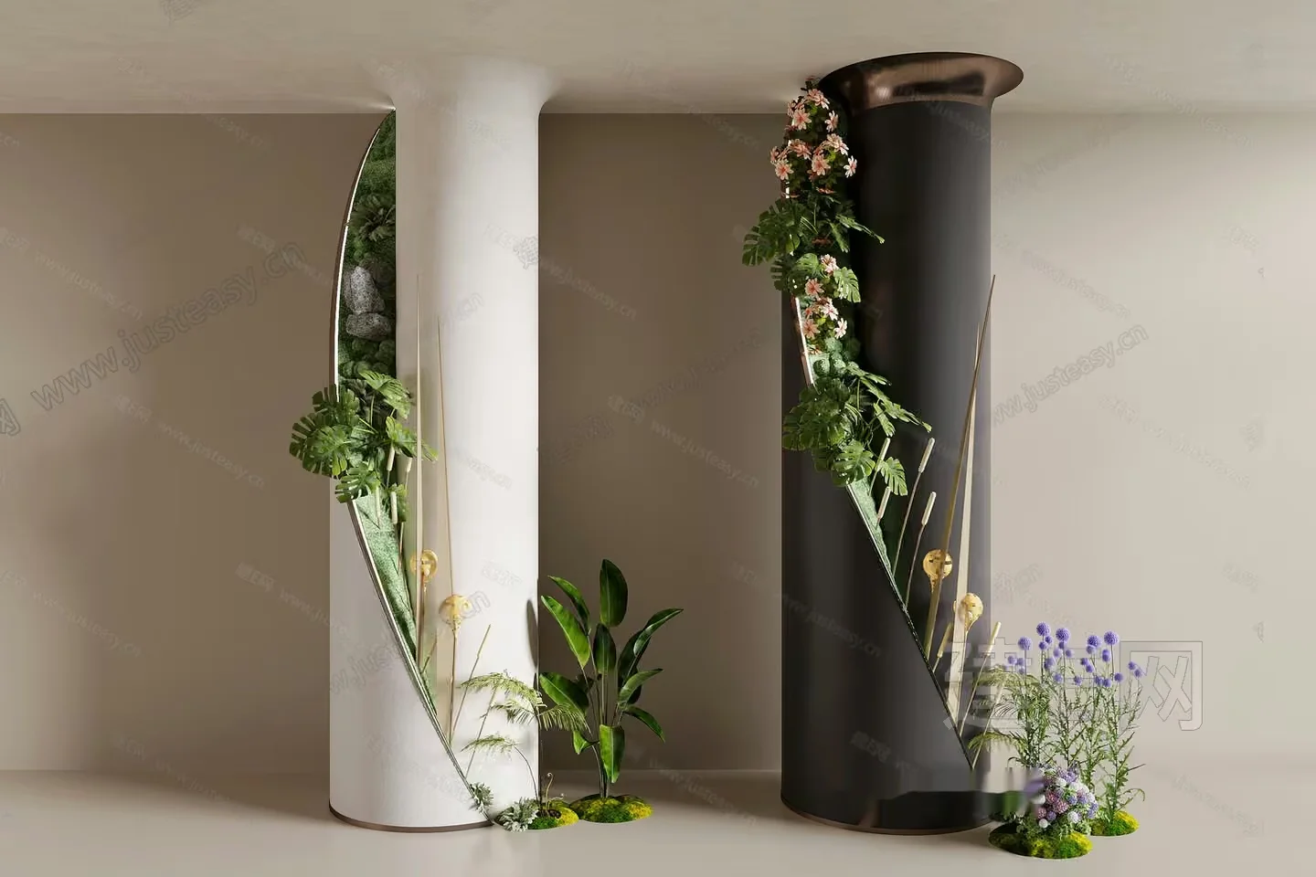 Modern Planters 3D Model – 5274 – CORONA Render