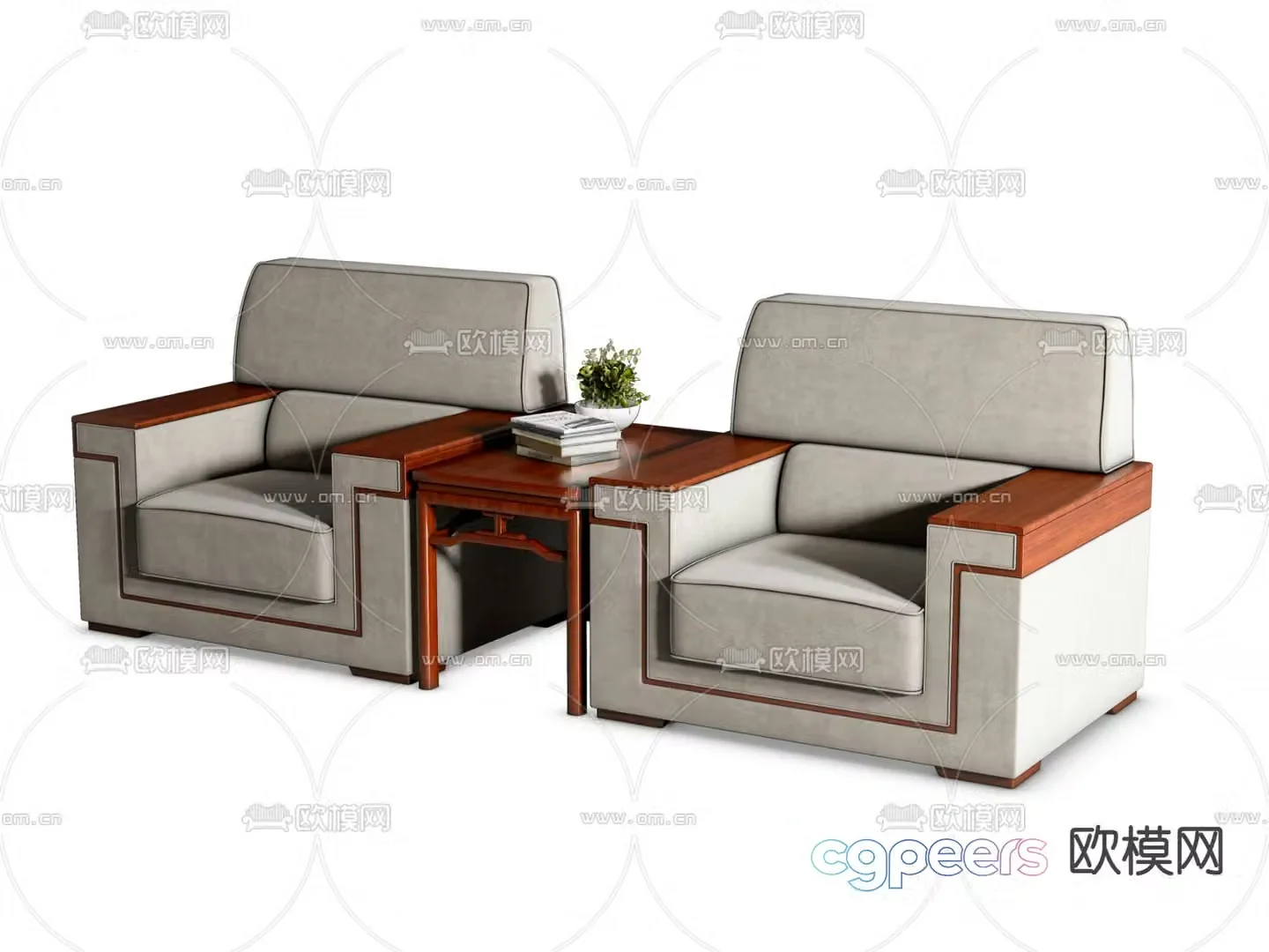 Office sofa VIP sofa reception sofa 3d model