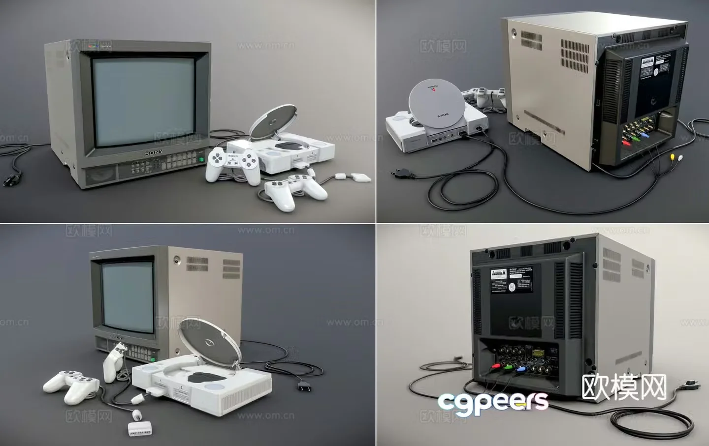 Retro Sony Games Vintage Retro Games Vintage Games Vintage Games Vintage Games 3D Models